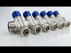 Đồng Pex ống Manifold 2 - 12 cổng nước sàn sưởi Manifold