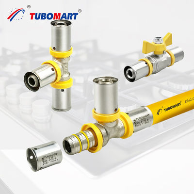 Phụng thép ống khí Press Fittings PN20 tùy chỉnh cho ống Pex Al Pex