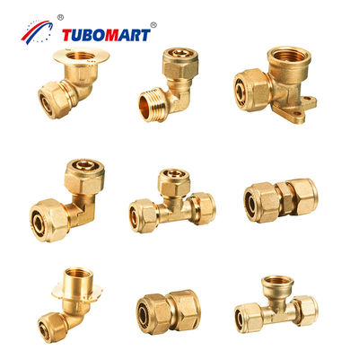 Phụ nữ Pex Fittings nén chống ăn mòn với Chrome bọc kết thúc