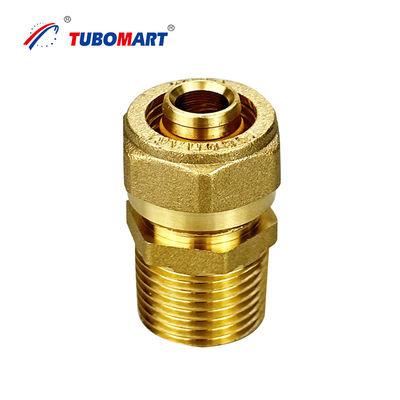 ISO 14001 Chứng nhận Pex Quick Connect Compression Fittings Brass For Plumbing