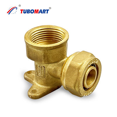 Các phụ kiện nén Pex bằng đồng mạ Chrome ISO 14001 được phê duyệt cho ống nước Pex