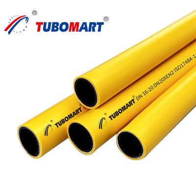 Pex Al Pex ống khí OD 16mm - 32mm nhiều lớp ống khí Pex màu vàng