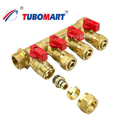 Đồng Pex phân phối Manifold 1/2 inch dưới sàn sưởi Manifold