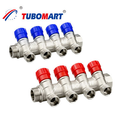 Đồng Pex ống Manifold 2 - 12 cổng nước sàn sưởi Manifold