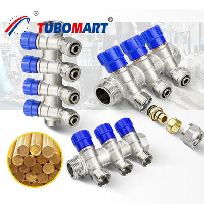 2 - 12 cửa hàng Brass Pex Manifold Pex hệ thống đa năng cho cải thiện nhà