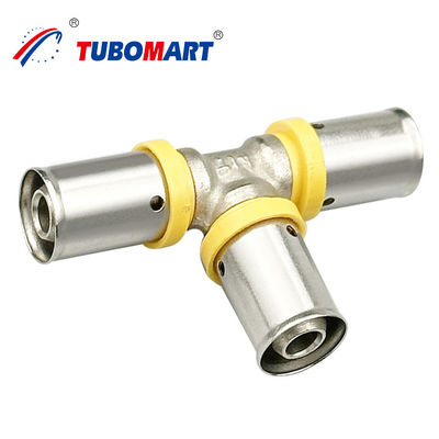 Chrome bọc Pex Press Fittings chống ăn mòn đồng đẩy để kết nối Fittings