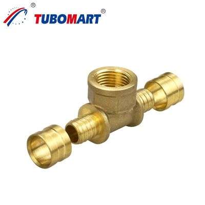 Đồng Pex Crimp Fittings Đến 200 Psi Đánh giá áp suất ống nước Crimp Fittings