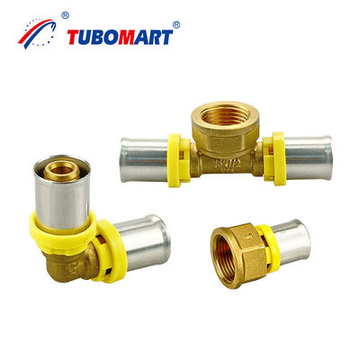 16mm - 32mm Alu Pex Press Fittings TH Type Với đồng tự nhiên tùy chỉnh