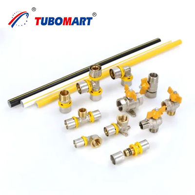16mm chống tia UV đa lớp composite màu trắng/màu đỏ/màu vàng PEX AL PEX ống khí đa lớp nhôm OEM / ODM