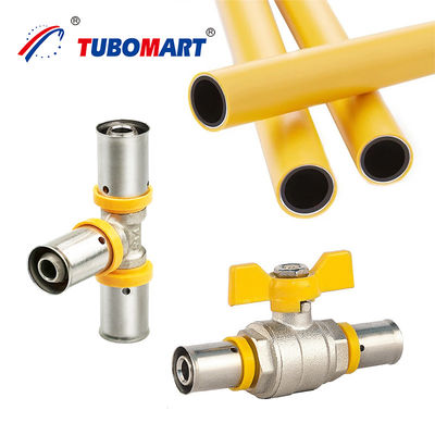 Đồng GAS PEX AL PEX Ống Press Fittings Cho OEM tùy chỉnh ISO chứng nhận OEM