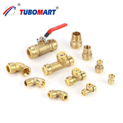 ISO chứng nhận 1/2 hoặc 3/4 Pháp không có chì Phương tiện phù hợp đẩy cho hệ thống nước khí