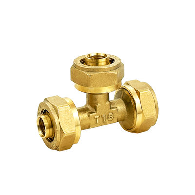 OEM Đồng nén khuỷu tay nam kết nối Pex-al-pex Phụ kiện cho nhiều lớp ống nước nóng và lạnh