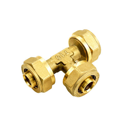 Máy đúc Pex ống nén trong vàng đồng hoặc mạ nickel kết thúc