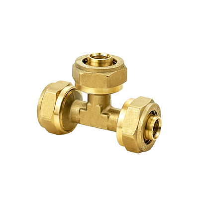 OEM PEX AL PEX ống khí đồng kết nối bộ điều hợp ổ cắm ống dẫn ống dẫn ốc ức Tee nén ốc ốc
