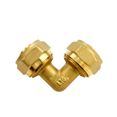 Chứng nhận ISO Màu vàng đồng CNC chính xác máy móc khuỷu tay Pex nén