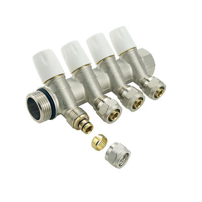 ISO90001 Nhà sản xuất Valve nước bằng đồng rèn đan sàn sưởi ấm Manifold Brass Manifold