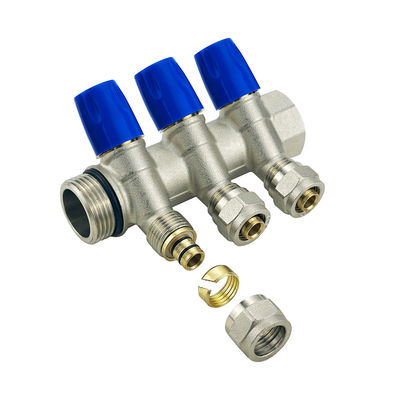 OEM bộ phận sưởi ấm sàn đồng Pex Water Manifold cho hệ thống nước sưởi ấm hiệu quả