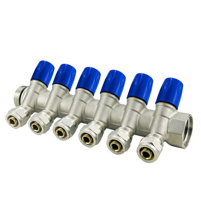 Đơn vị kích thước sưởi ấm nước Manifold van phân phối Pex Manifold kết nối với ống Pex