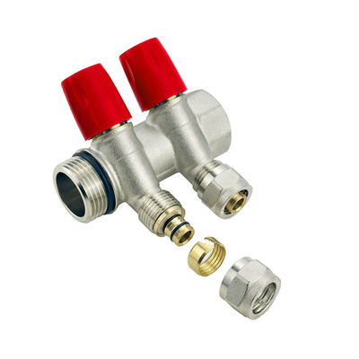 đồng ống dẫn nước máy sưởi collecteur en laiton ống dẫn nước 3 cách 4 cách nam pex đồng máy sưởi cho máy phân phối nước