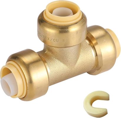 Tubomart OEM đồng chì miễn phí đẩy phù hợp với cá mập cắn 1/2 inch 3/ 4 inch ống phù hợp