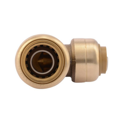 Tubomart SharkBite 1/2 inch Đẩy để kết nối x 3/8 inch Đẩy để kết nối 90Degree giảm khuỷu tay phụ kiện đồng