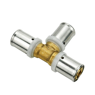 Bơm ống nước nam Tee đồng Press Fittings đa lớp Pex Pert Pipe Press Fitting cho hệ thống sưởi ấm