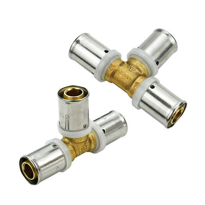 OEM Factory Brass Fittings For Pex Pipe MET M Profile CSTB AENOR WRAS Được phê duyệt Multilayer Pipe Fittings Brass Press Fitting