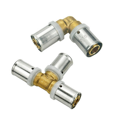 Free Sample Brass Crimp Pex Fitting 3/4 Inch PEX ống dẫn kết nối khuỷu tay Tee Union Adapter PEX ống kết nối cho khí đốt