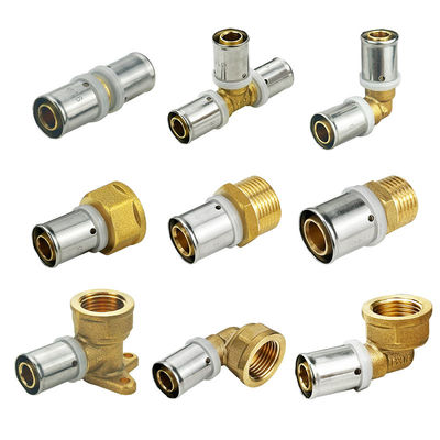 Phụng thợ rèn Crimping ống nước Phụng thợ nam thẳng Pex Press Fittings Buttwelding PEX PERT Multilayer Tube Fitting với chứng nhận ISO 9001/9002