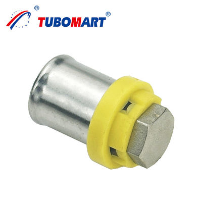 PEX tương thích Pex Press Fittings In Natural Brass Color With CE Certification Customization Các thiết bị đệm PEX có màu đồng bằng tự nhiên