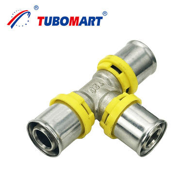 Khí ống dẫn khí đồng Butt hàn ống ốc TH loại 20mm 32mm 40mm Press Casting Fitting