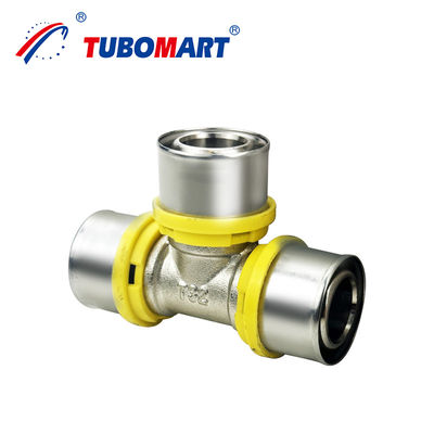 Các phụ kiện máy in Pex Al Pex tùy chỉnh đồng HPb 58-3A hoặc DZR đồng CW 602N cho khí tương thích ống Pex