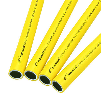 Ống PEX-AL-PEX Khí đốt áp suất cao 16-32mm Màu vàng cho hệ thống nước và khí, ống composite