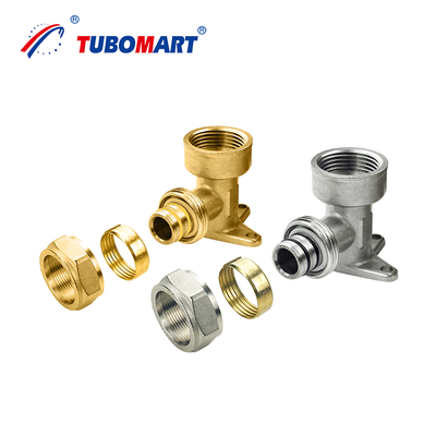 Đầu nối ép PEX Al Pex, phụ kiện kết nối, đầu nối ống cho hệ thống sưởi sàn, bộ chia khí, khách sạn