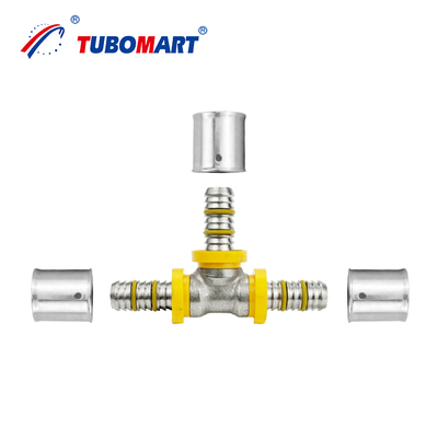 Ống ép đồng Pex Al Pex hỗ trợ tùy chỉnh, loại kết nối ép CW614N cho Ứng dụng Hệ thống Nước và Khí đốt