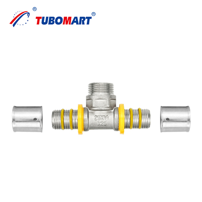 24 năm kinh nghiệm sản xuất tùy chỉnh Pex Al Pex Press Fittings cho hệ thống khí / nước OEM ODM hỗ trợ