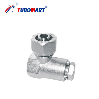 Ống nối Pex Al Pex nén tùy chỉnh của Tubomart cho Hệ thống Khí/Nước OEM Màu đồng thau hoặc Mạ niken