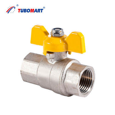 Nhà sản xuất van Tubomart 1/2 - 2 inch Van bi đồng thau hai mảnh ren kép chất lượng cao cho đường ống dẫn khí