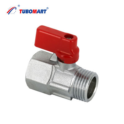 Tubomart Mini Brass Electroplated Ball Valve Kiểm soát nhiệt độ cao cho nước khí và dầu Hỗ trợ OEM tùy chỉnh