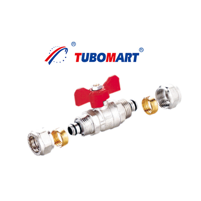 OEM Square Butterfly Ball Valve with ISO 9001/SAI GLOBAL AS4617 Certification and Square Head Code