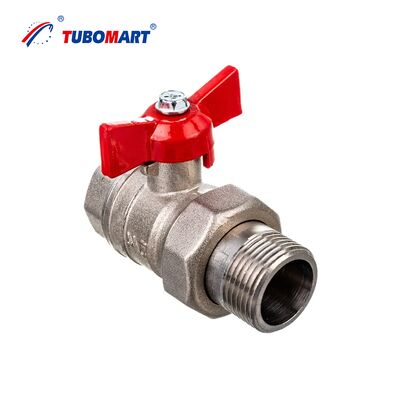Van bi đồng TUBOMART OEM Nữ sang Nam DN25 với tay cầm dài cho hệ thống sưởi sàn