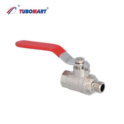 Van bi đồng OEM thủ công TUBOMART với tay cầm bướm 1/2''-1'' Đạt chứng nhận ISO 9001 dùng cho Cung cấp Nước và Khí đốt