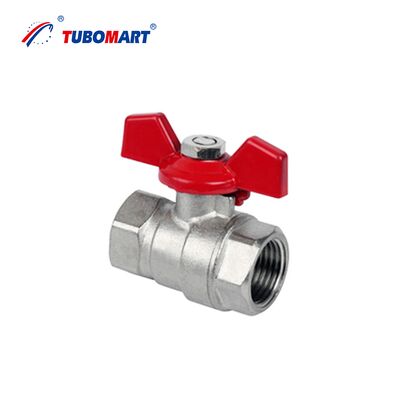 TUBOMART OEM áp suất cao DN25 Tháo rời nữ đến nam Brass van bóng hệ thống sưởi ấm sàn
