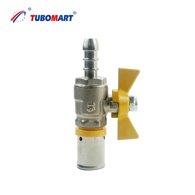 OEM BÁO BÁO GAS HOSE BALL VALVE LONG HANDLE Kích thước với S16X10 cho ống khí đa lớp PAP