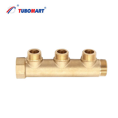 Ống góp đồng thau chất lượng cao TUBOMART OEM với ống Pex và sưởi ấm sàn, kiểu dáng hiện đại, điện áp 220V